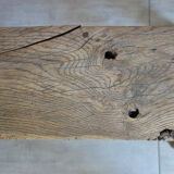 Very old oak farm bench
