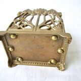Brass art nouveau pencil holder