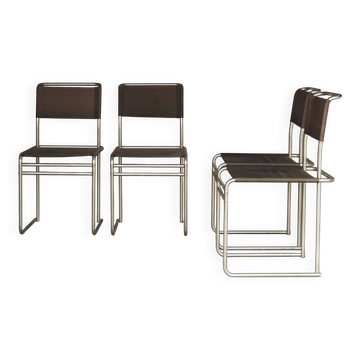 Chaises de salle à manger B40 par Marcel Breuer pour Tecta, années 1980.