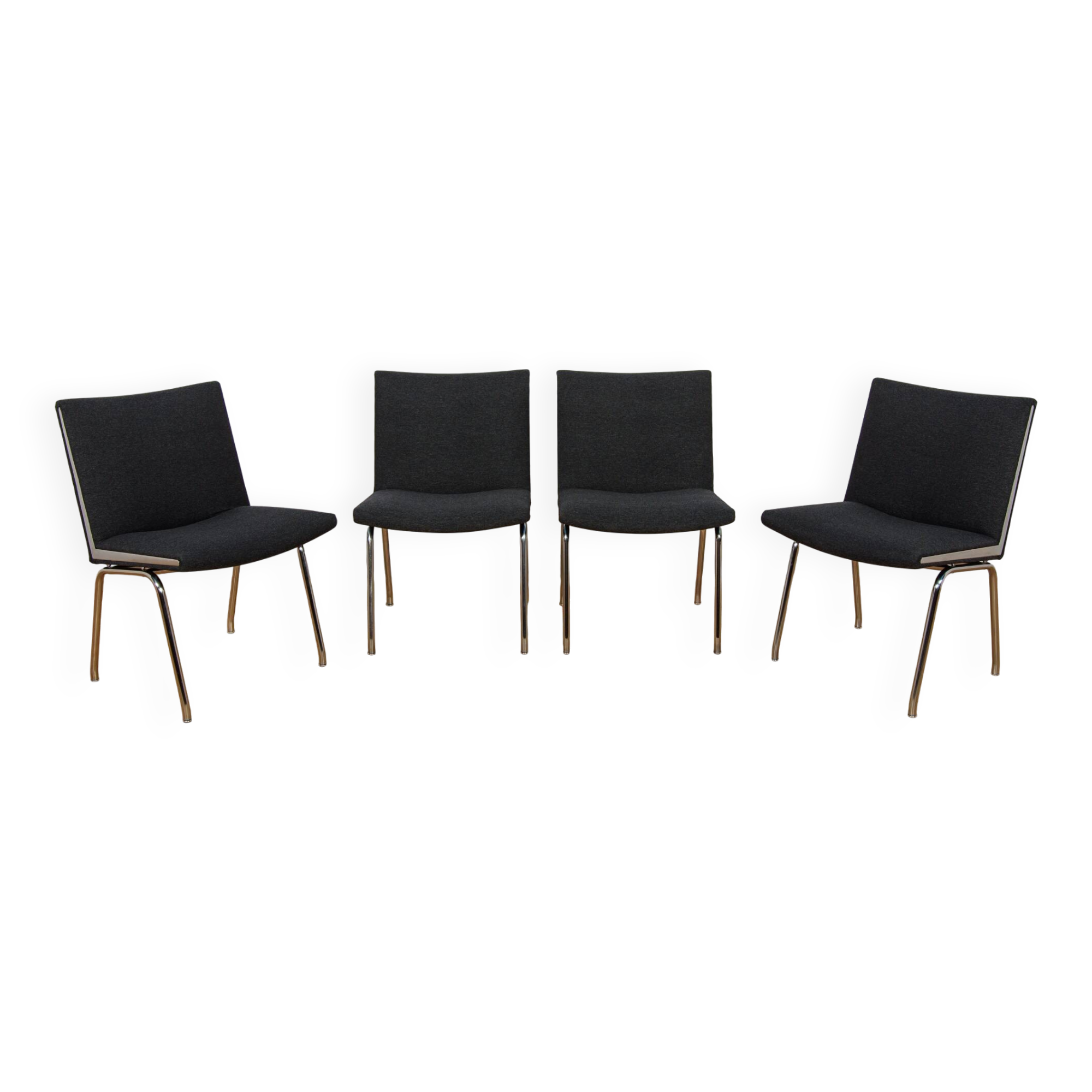 Model AP-38 Airport Chairs by Hans J. Wegner for AP Stolen, Denmark, 1950s,