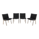 Chaises d'aéroport modèle AP-38 par Hans J. Wegner pour AP Stolen, Danemark, années 1950,