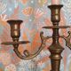 Antique chandelier in gilded brass