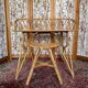 Bureau et tabouret en rotin, 1960