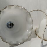 Trio of tulip suspensions in white opaline - electrified to nine