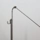 Lampe de sol industrielle ajustable des années 1960 vert martelé