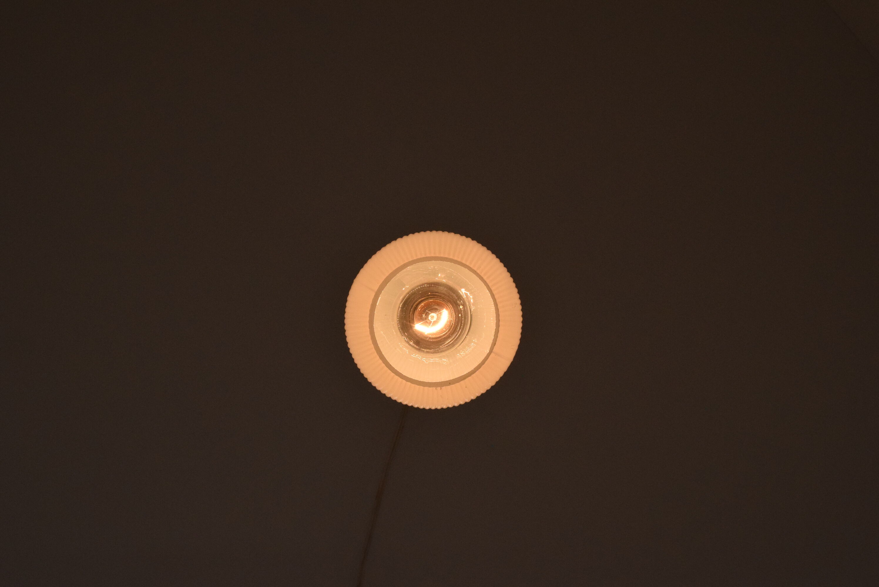 Mid-century Glass Pendant,1970's.