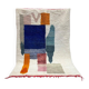 Tapis en laine pure fait main à motifs colorés traditionnel 1,5/2,5 m