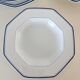 Set of 8 Raynaud Limoges porcelain plates