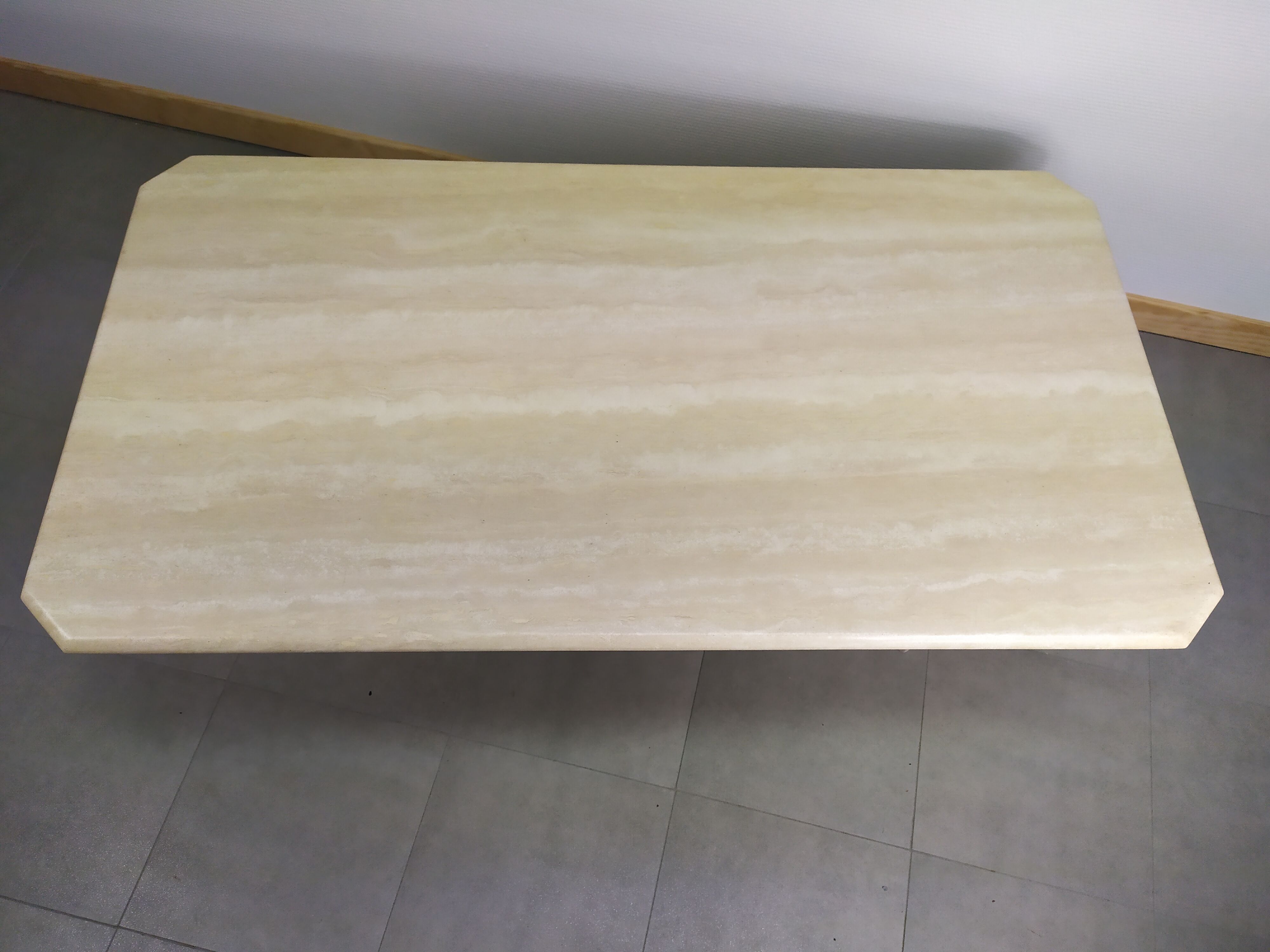 Coffee table marble travertine