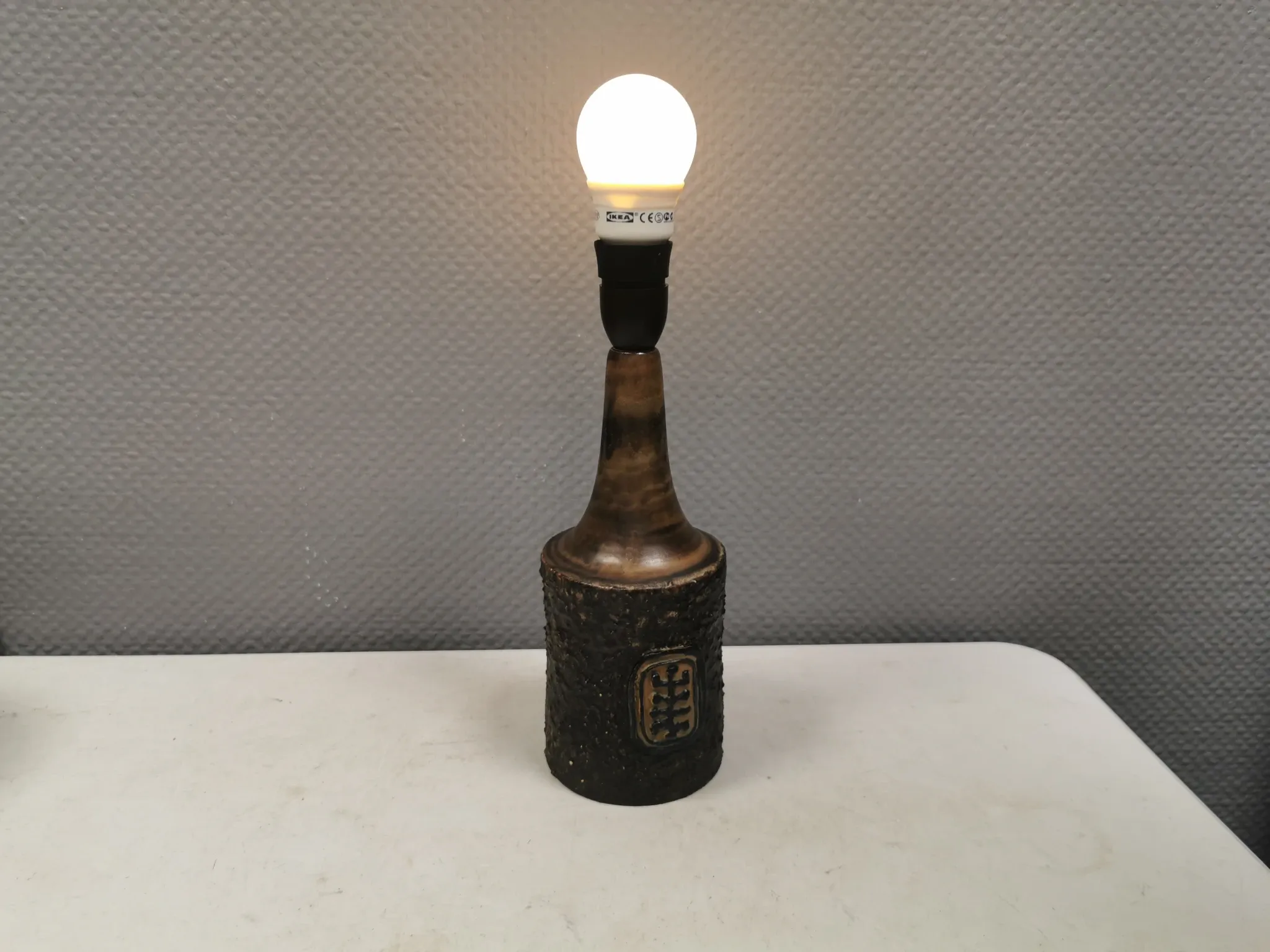 Lampe de table par Björn Ceramics, années 1960, Danemark.