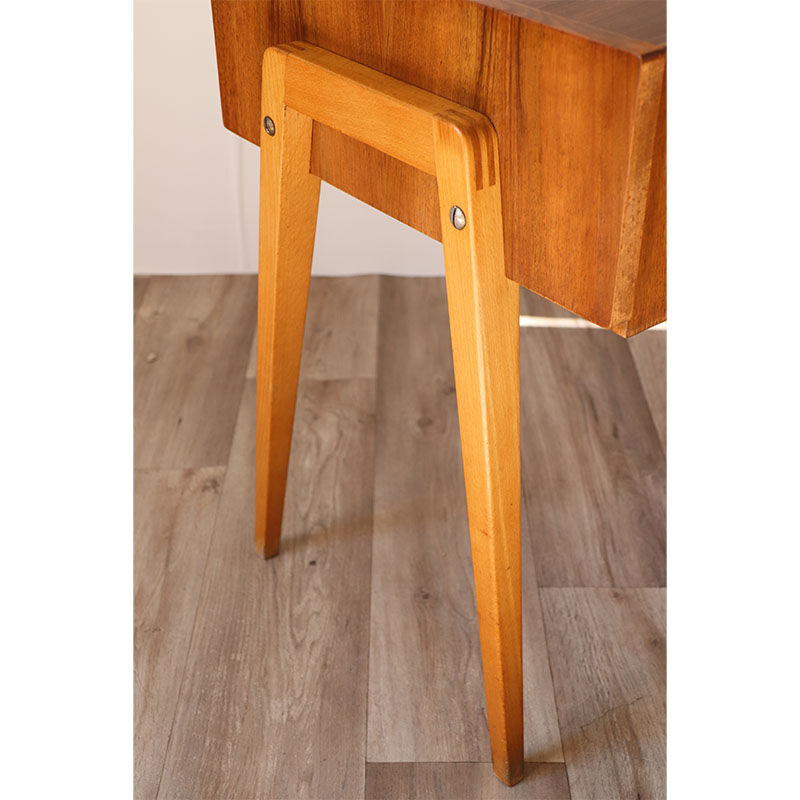Vintage wooden bedside table 1960