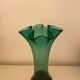 Vase vert verre soufflé blenko