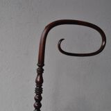 Old mahogany tinted exotic wooden cradle