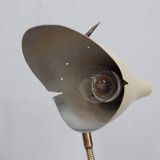 Oscar Torlasco for Lumen rare 1950s Italian table lamp in brass and marble