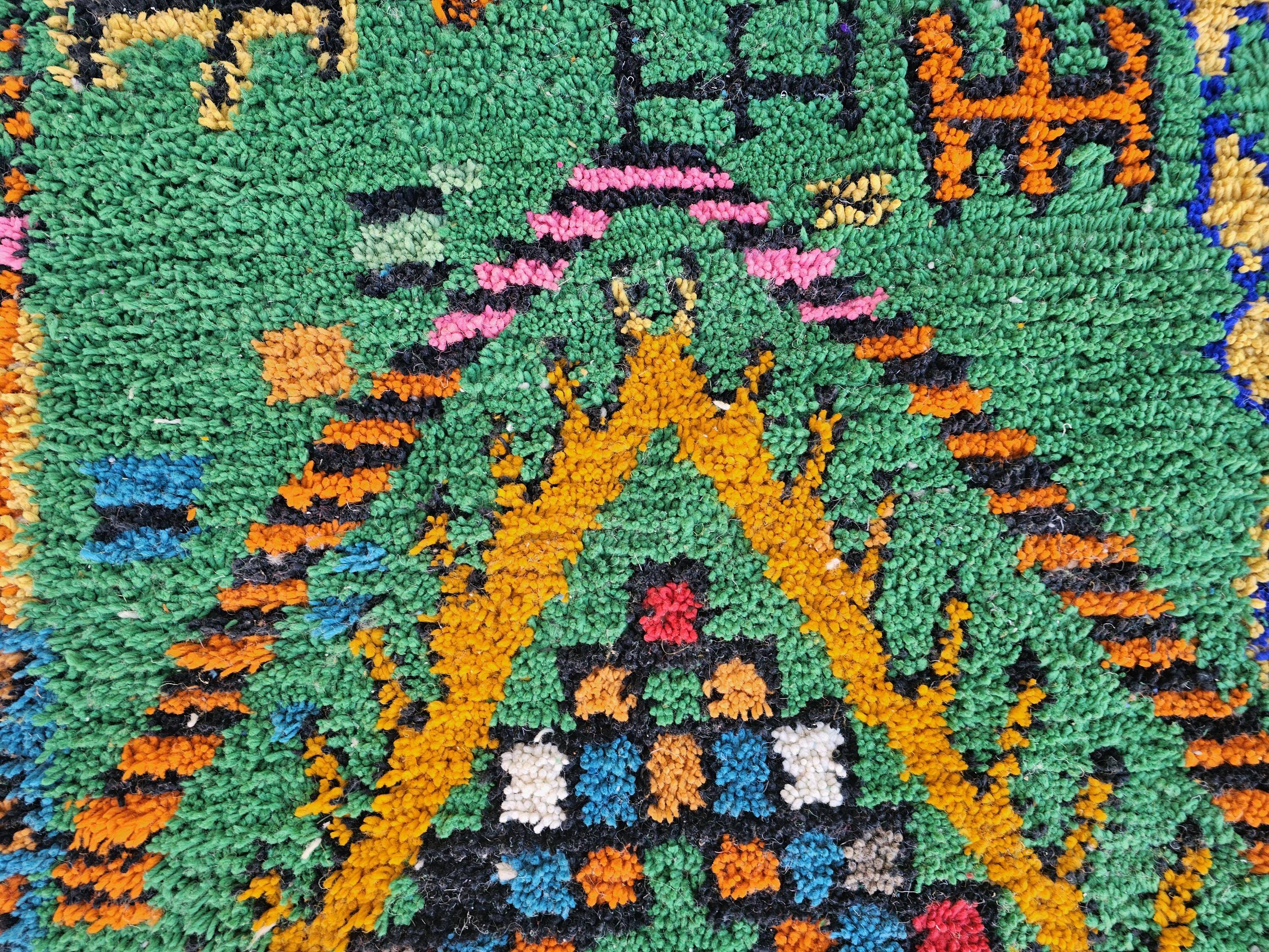 Unique handmade Berber rug 3x2 m