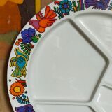 Three vintage Acapulco fondue plates