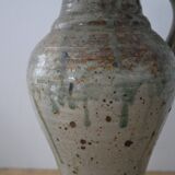 Vase pichet en grès gris-vert