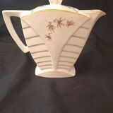 Art deco style coffee service 1 coffee maker, 1 milk jug, and 1 sugar bowl