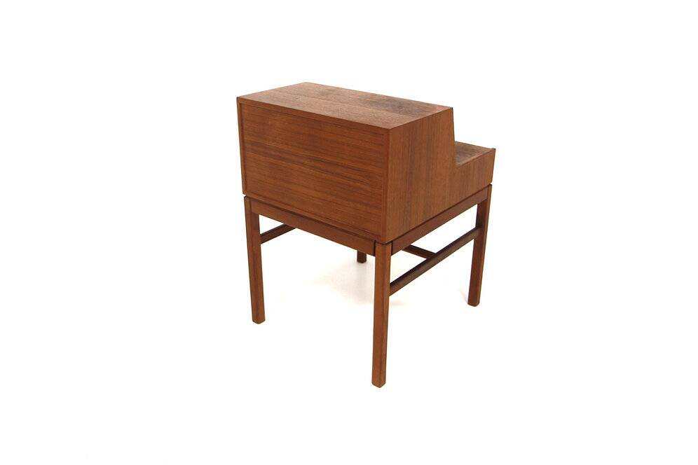 "Casino" teak bedside table, Engström & Myrstran, Sweden, 1960
