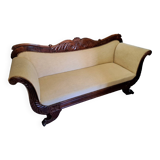 Restoration period mahogany sofa