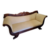 Restoration period mahogany sofa