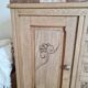 Commode coiffeuse Art déco bois brut