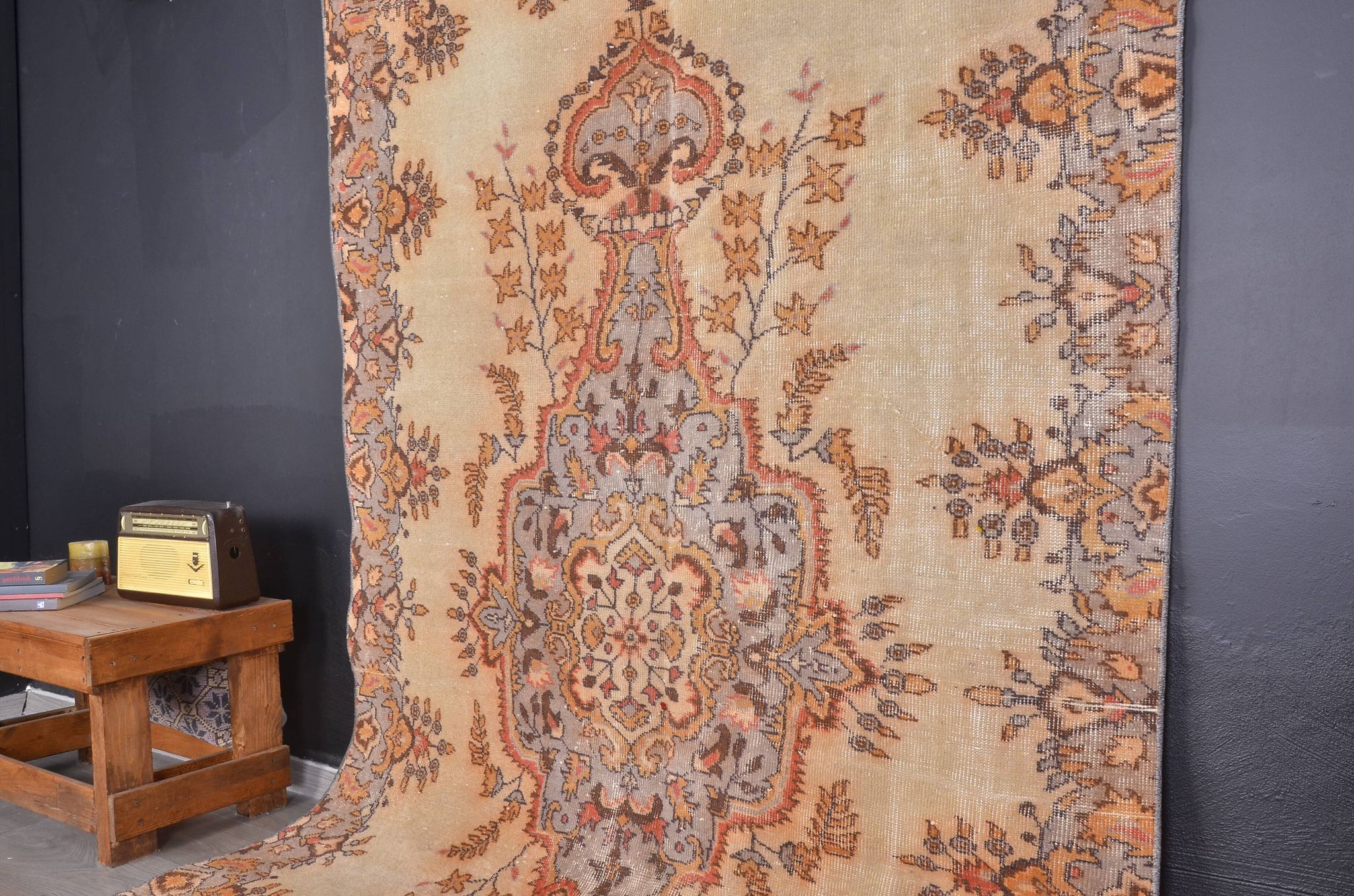 Tapis turc vintage Oushak sku c 183