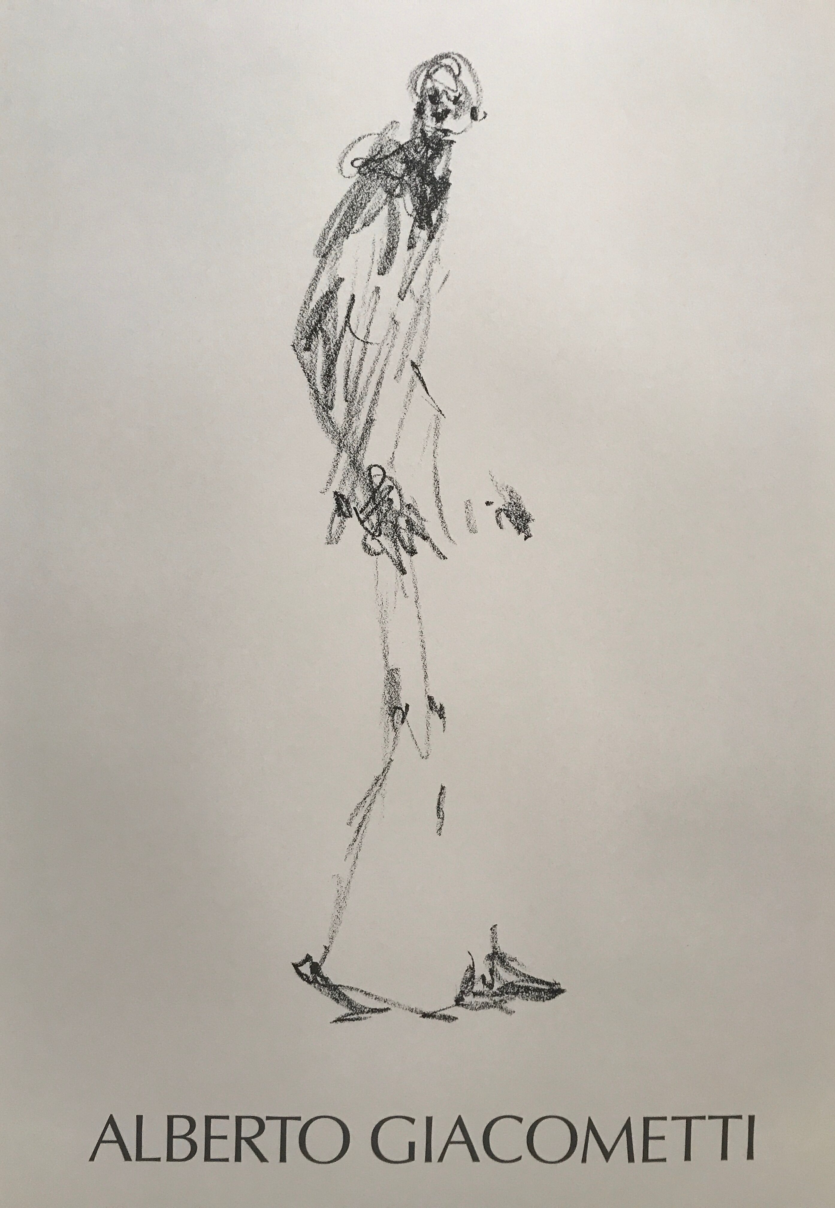 Affiche d'exposition d'alberto giacometti, fondation maeght, 1978