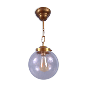 suspension globe en verre
