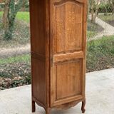 Louis XV solid oak boarding school wardrobe with rod