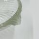 Plat en verre moulé fleur Art déco