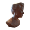 Bust woman of the 50s in terracotta