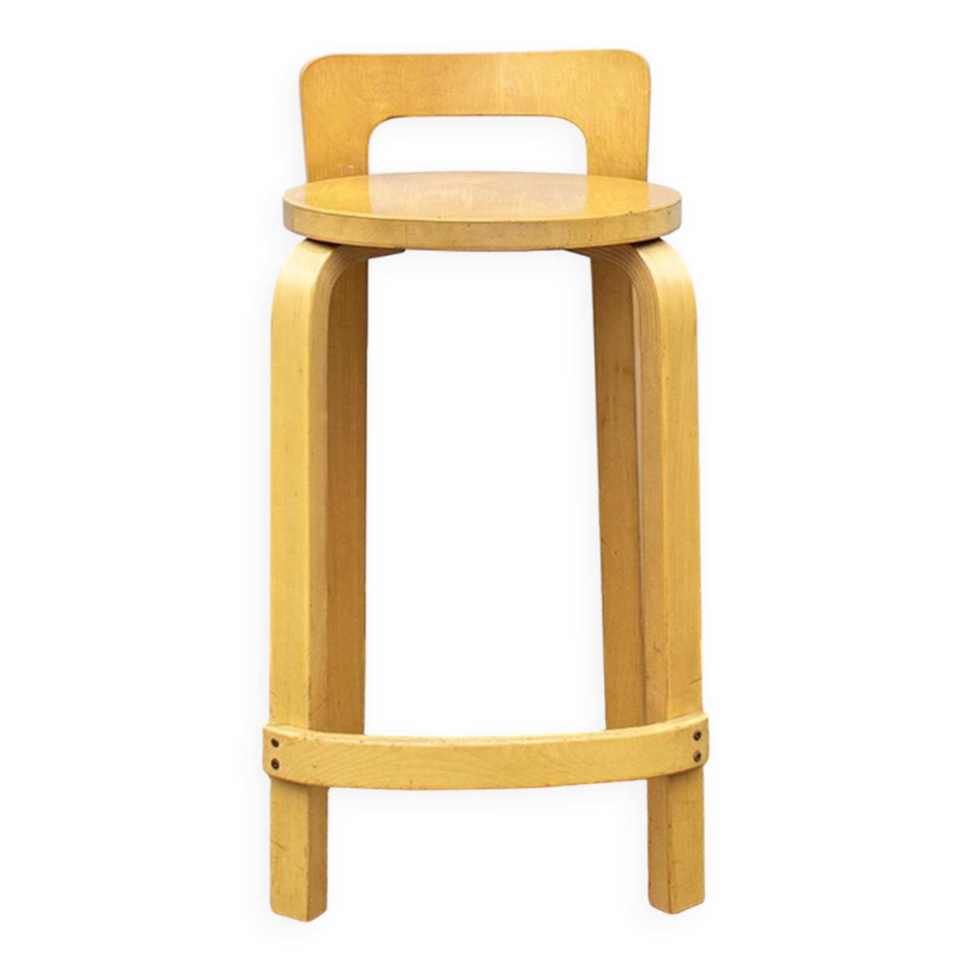 Sgabello K65 di Alvar Aalto per Artek, 70's