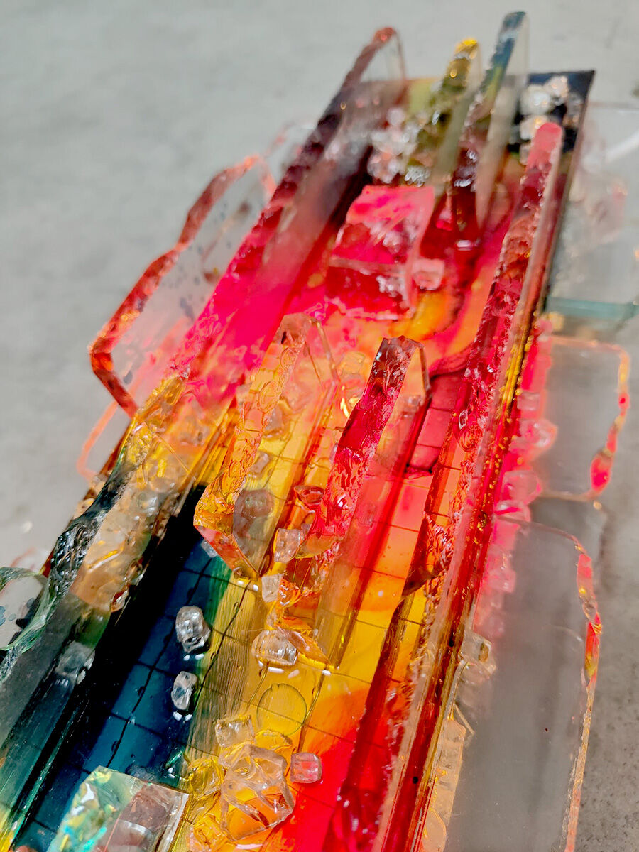 Set of 3 vintage wall lights 'Chartres' Willem Van Oyen Raak