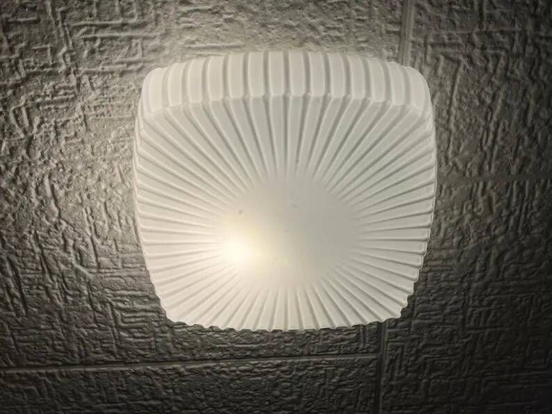 Design midcentury wall or ceiling lamp, flushmount, 1970s