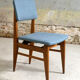 Series of 6 oak chairs, 1950
