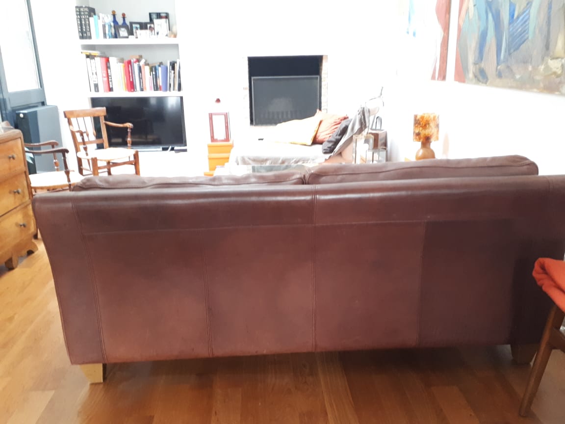 Duvivier leather sofa