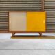 Yellow U 452 sideboard by Jiri Jiroutek for Interier Praha 1960