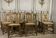 Set of 12 carved wooden chairs, Italy