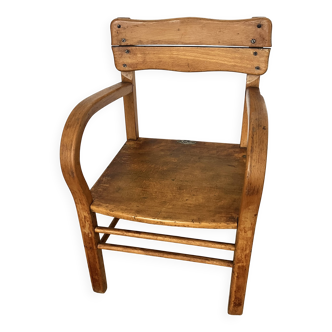 Children's wooden armchair KiBoFa, Netherlands from the 1950s.