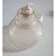 Vintage pendant lamp in glass chiseled crystal worked