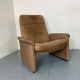 Fauteuil Modèle DS50 Mid-Century Brutaliste Moderniste en Cuir de de Sede, 1960s