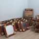 1970s Anna Castelli Ferrieri for Kartell Mod. 4727 Red Mirror