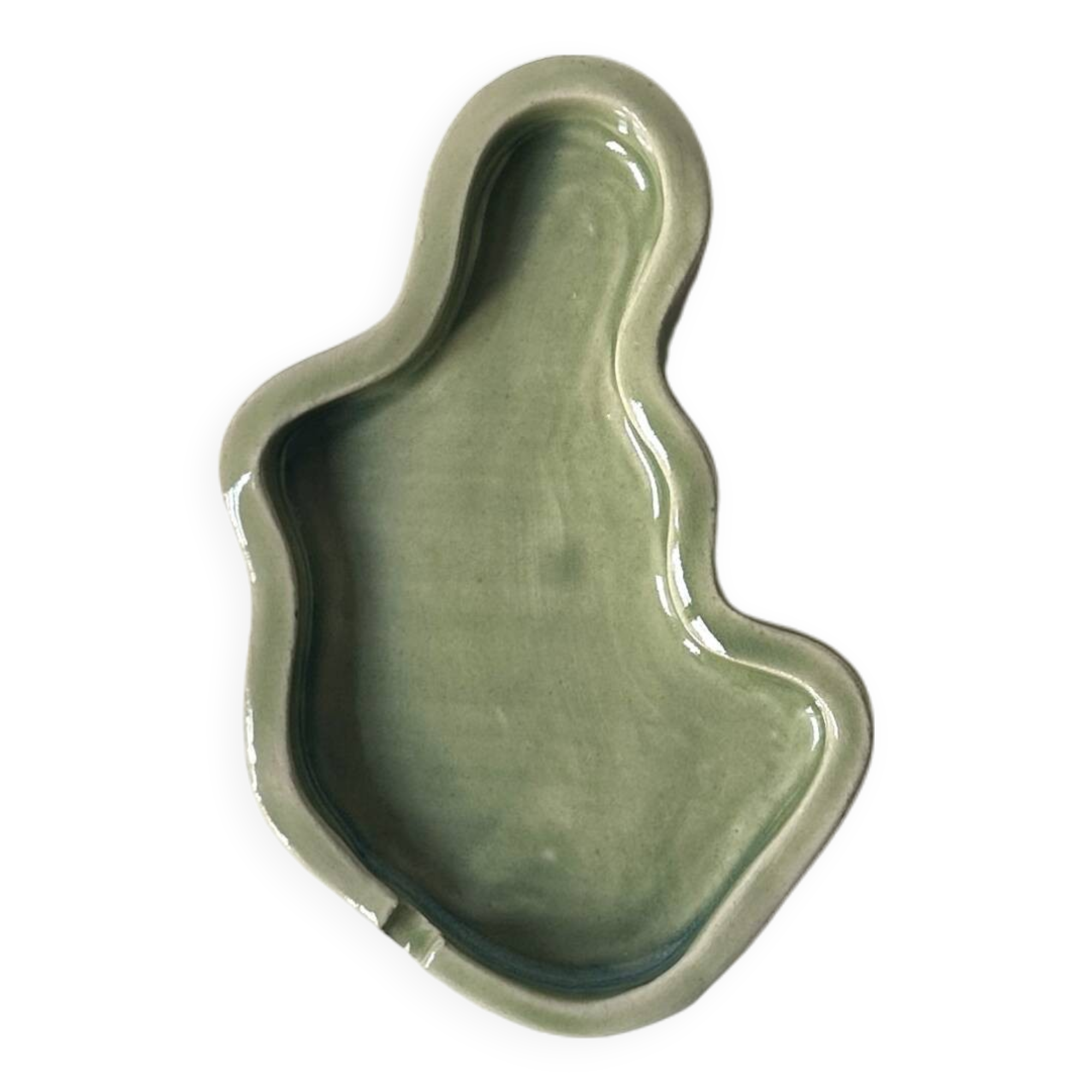 Flame ashtray, water green - Tram Gomsu