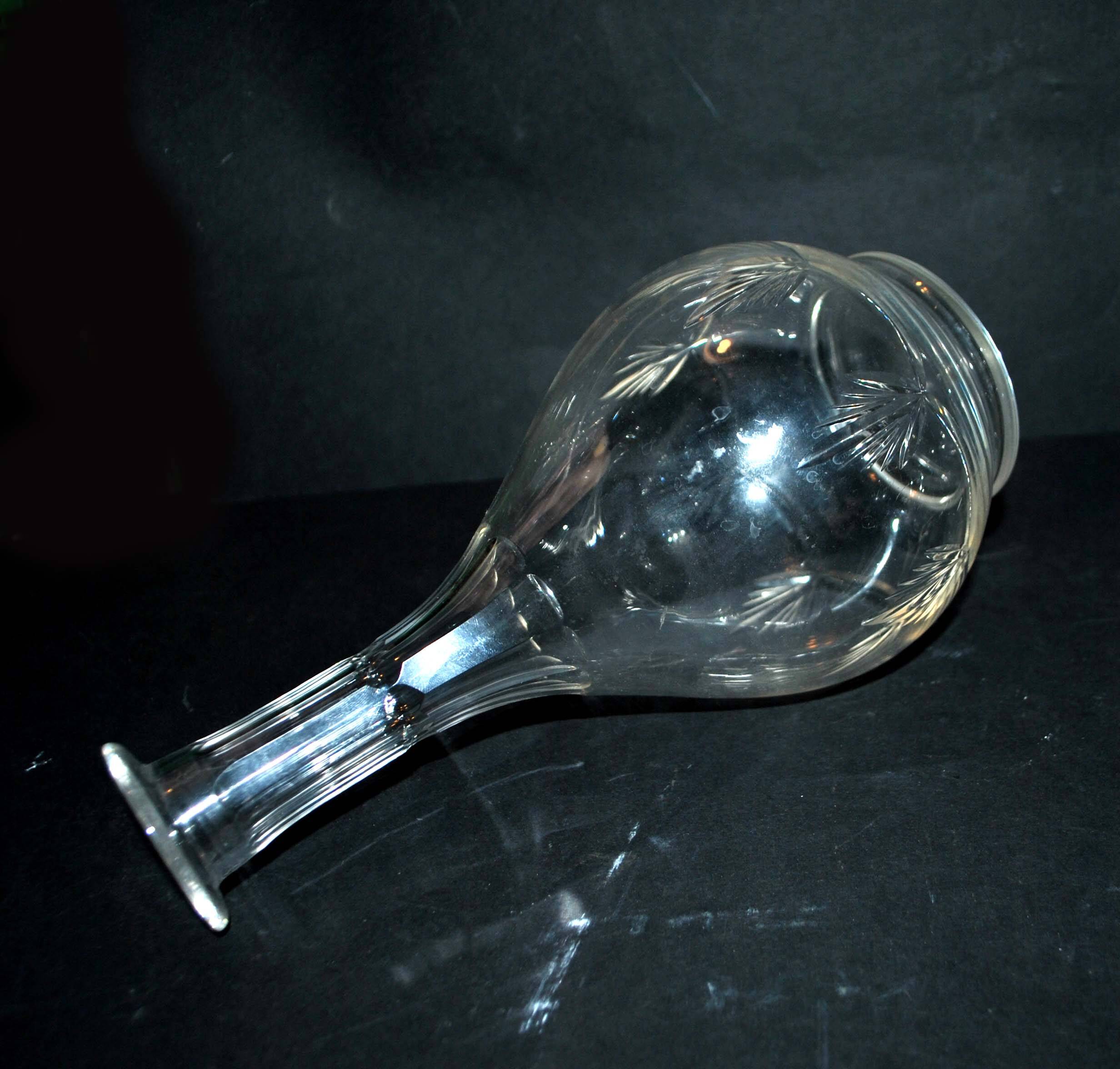 Vintage wine carafe in cut crystal 24.5 cm