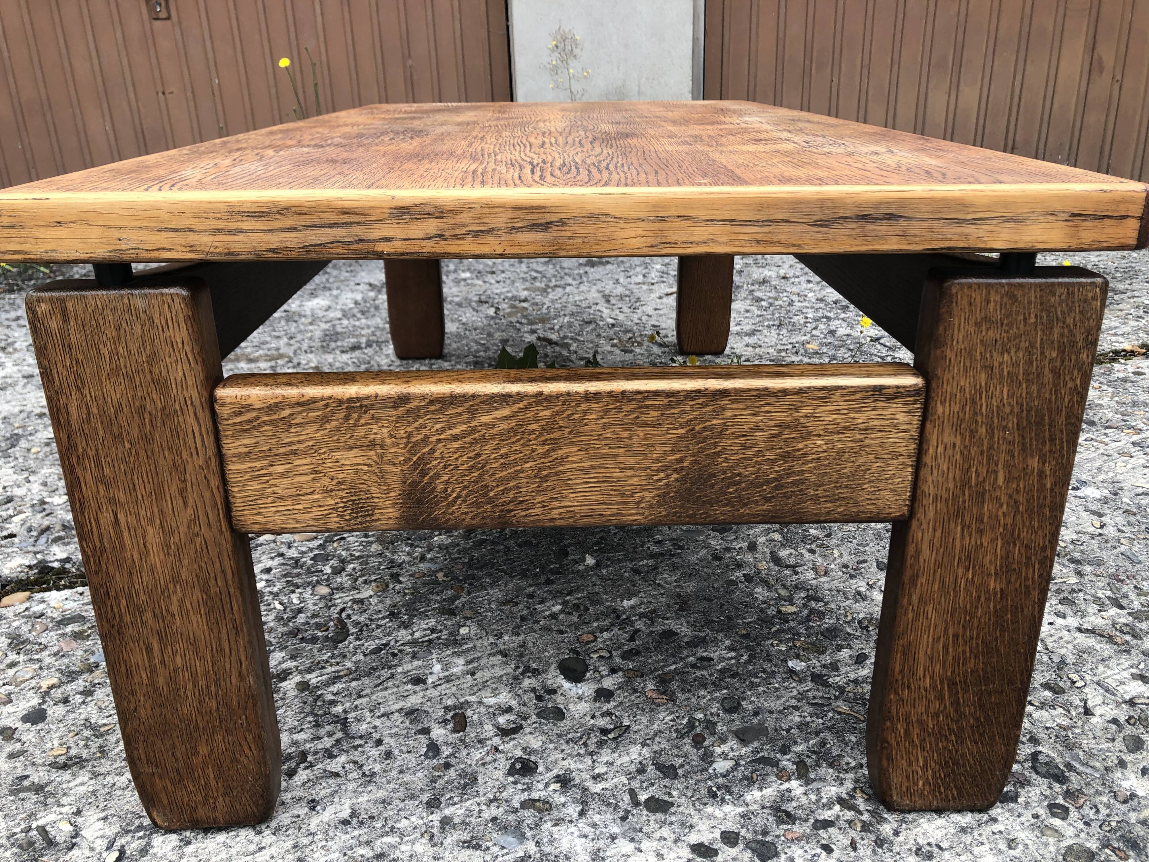Vintage wooden coffee table 60s