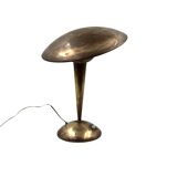Mid-century modern brass adjustable table lamp, Italy circa 1950