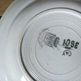 Set of 5 hollow plates St Amand in ceramic