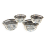 Set of 4 crystal ramekins