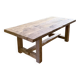 Farmhouse table in thick old solid oak - Dimensions 225x100 cm